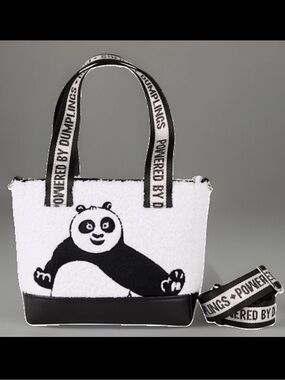 Loungefly Kung Fu Panda Tote Bag Embroidered Applique Detachable Strap